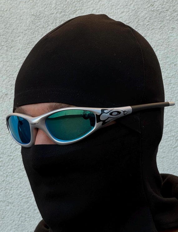 Oakley Staright Blue 1.0 Eye Jacket Splice Vintage Y2K Juliet