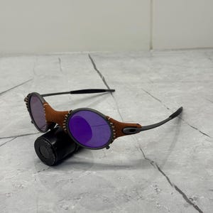 Oakley Mars Läder Michael Jordon Juliet X Metal Plasma Iridium Polariserade Solglasögon Y2K Vintage 90s Sällsynta Gorpcore USA Prizm Plate Romeo bild 6