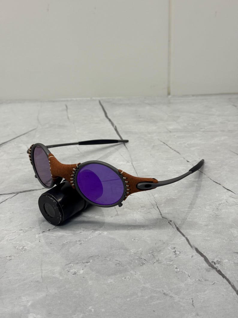 Oakley Mars Läder Michael Jordon Juliet X Metal Plasma Iridium Polariserade Solglasögon Y2K Vintage 90s Sällsynta Gorpcore USA Prizm Plate Romeo bild 6