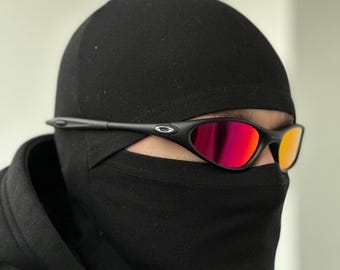 Солнцезащитные очки Oakley Minute 1.0 Black and Purple Eye Jacket Redux Prizm Iridium Mens Y2K Vintage Plate 90s Polaroized