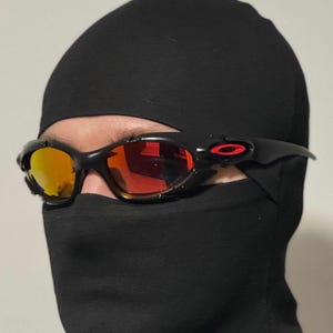 Oakley Plate Y2k Silver Red And Black Rare Vintage Gorpcore Polarized Sunglasses 90’s Iridium Prizm P Romeo Juliet Eye Jacket Minute