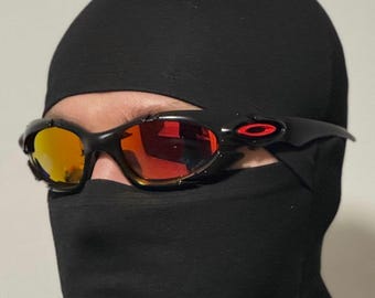 Oakley Plate Y2k Silver Red And Black Rare Vintage Gorpcore Polarized Sunglasses 90’s Iridium Prizm P Romeo Juliet Eye Jacket Minute