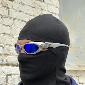 Солнцезащитные очки Oakley Plate Y2k Rare Vintage Gorpcore Polarized Sunglasses 90-х годов, редкие винтажные, серебристо-голубые, США
