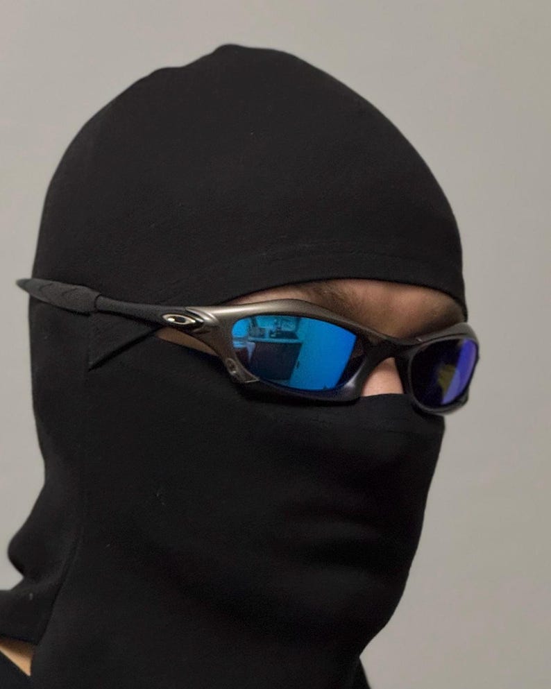 Oakley Splice-zonnebril Gespiegeld Gepolariseerd Grijs Blauw Iridium Minute Eye Jacket Vintage Y2K VS Prizm P Jagen Vissen Reizen Gorpcore afbeelding 1
