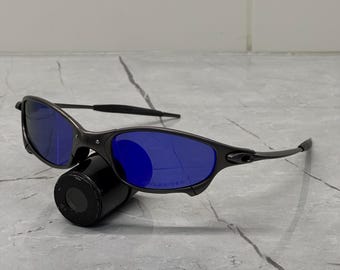 Oakley Juliet X Metal Plasma Iridium Grey Red Polarized Y2K