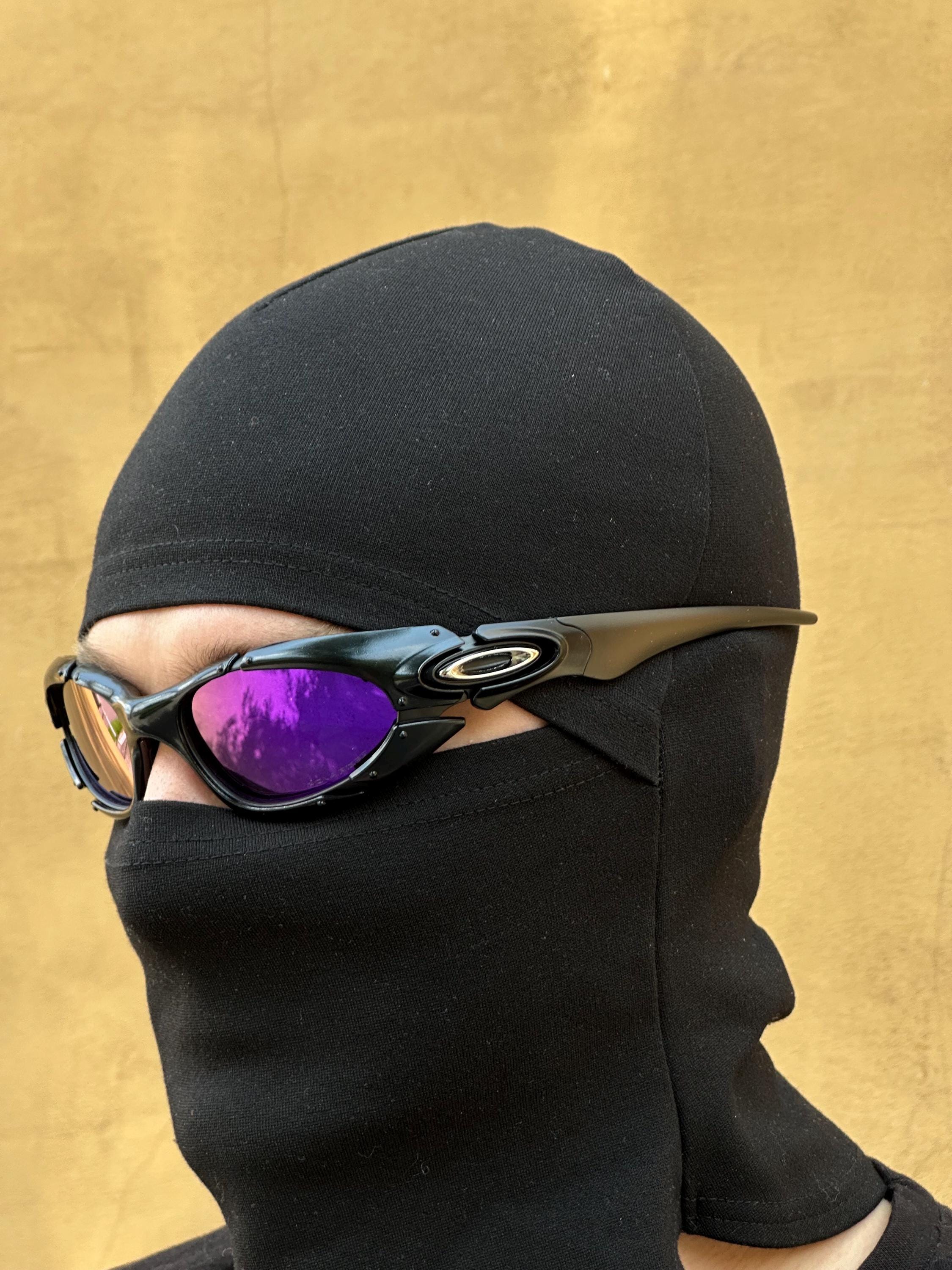 小物 00's OAKLEY PLATE archives vintage 90's Metal Black and Purple Oakley Plate Y2k Rare Vintage