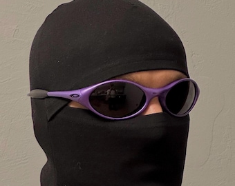 Oakley Golf Eye Jacket Minute 1.0 Purple and Black Redux Iridium Men’s Prizm P Sunglasses Y2K Vintage Plate 90s Polarized