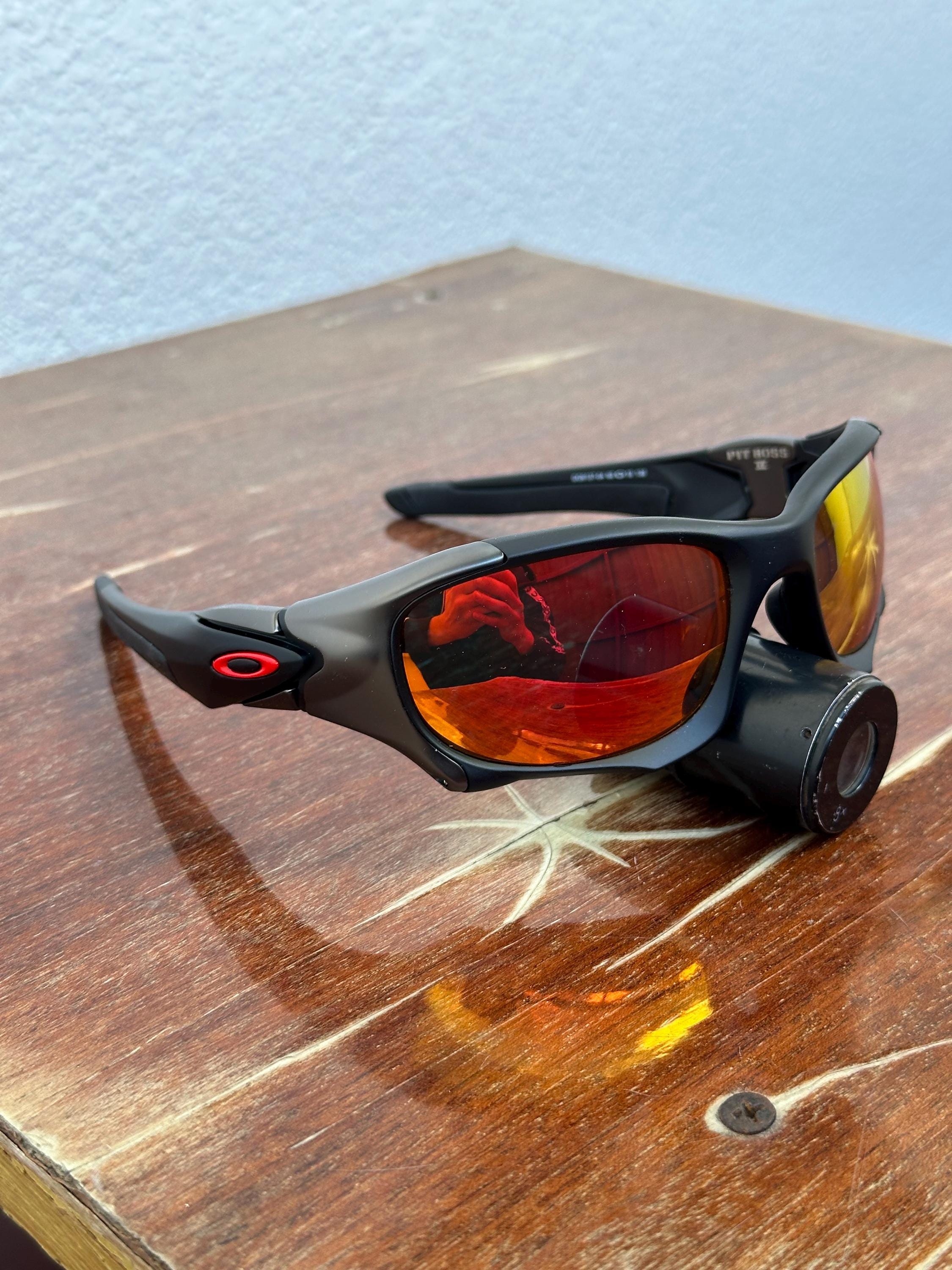 Oakley Pit Boss 2 Ferrari Frame Matte Gray Red Lense Polarized