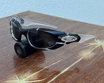 Oakley Plate 90s Vintage Sunglasses - Polarized Blue Lenses