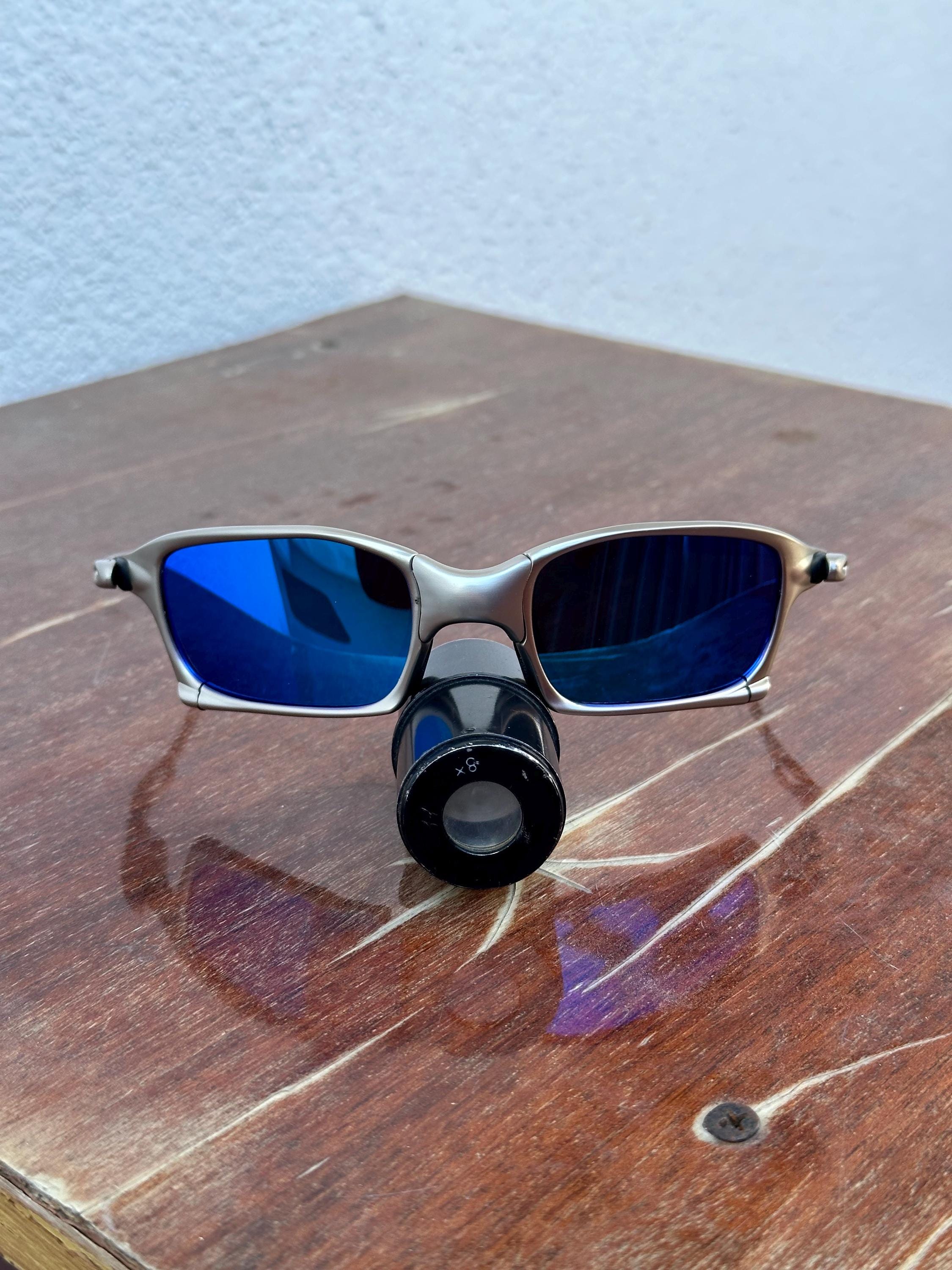 Oakley X-squared Juliet X Metal Plasma Iridium Gray Blue Polarized