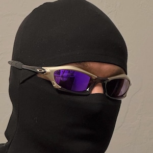 90’s Oakley Splice Vintage Gray and Purple Metal Sunglasses Gorpcore USA Y2K Polarized Iridium X Metal Juliet image 1