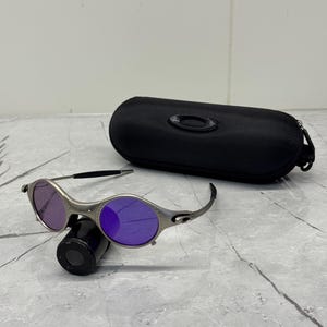 Oakley Mars Squared Juliet X Metal Plasma Iridium polariserade solglasögon Y2K Vintage 90s Rare Gorpcore USA Prizm Plate Minute Gorpcore Hunting bild 2