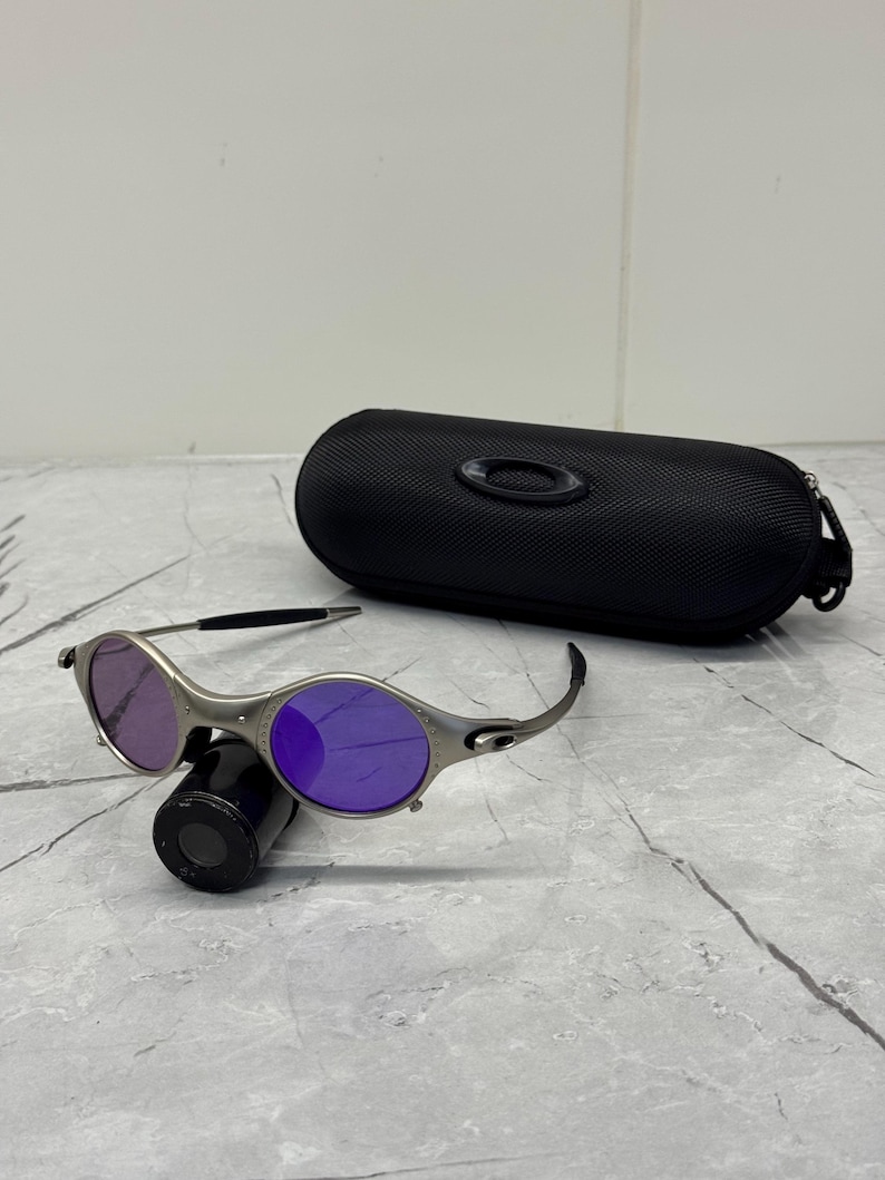 Oakley Mars Squared Juliet X Metal Plasma Iridium polariserade solglasögon Y2K Vintage 90s Rare Gorpcore USA Prizm Plate Minute Gorpcore Hunting bild 2