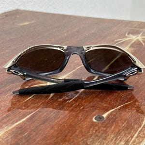 90’s Oakley Splice Vintage Gray and Purple Metal Sunglasses Gorpcore USA Y2K Polarized Iridium X Metal Juliet image 13