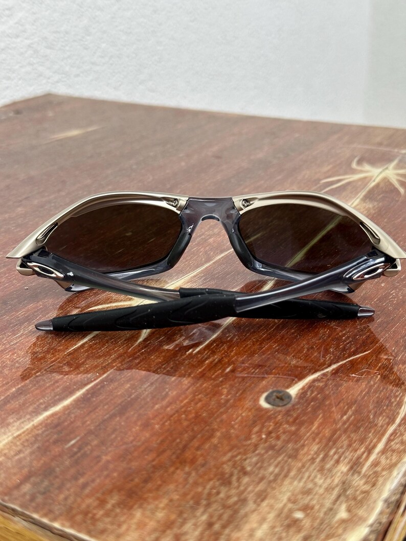 90’s Oakley Splice Vintage Gray and Purple Metal Sunglasses Gorpcore USA Y2K Polarized Iridium X Metal Juliet image 13