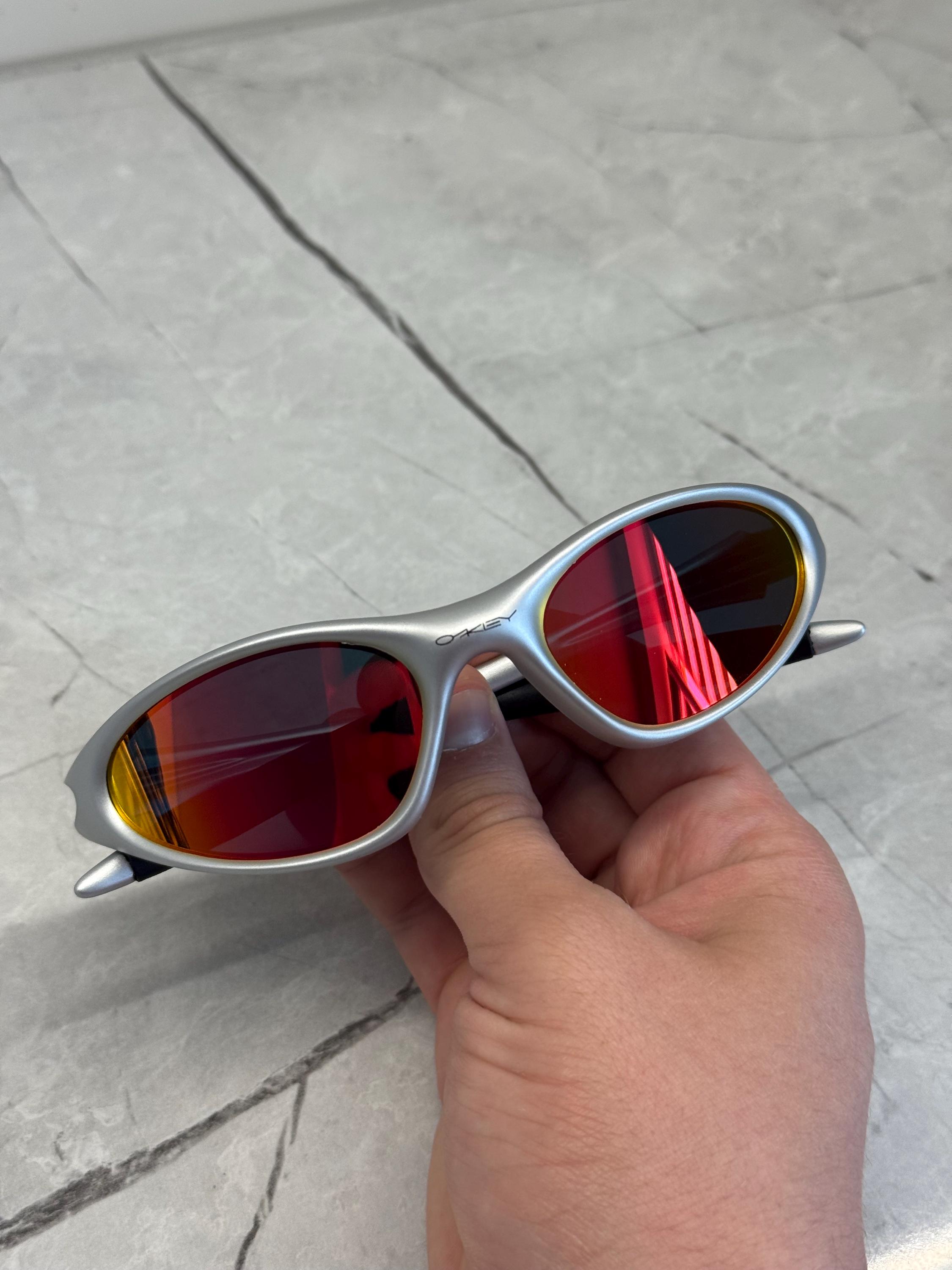 Oakley Minute 1.0 Sunglasses Redux Prizm Iridium Y2K Vintage Plate
