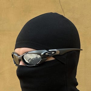 Солнцезащитные очки Oakley Plate Y2k Rare Vintage Gorpcore Polarized Sunglasses 90-х годов, черные, красные, винтажные, США