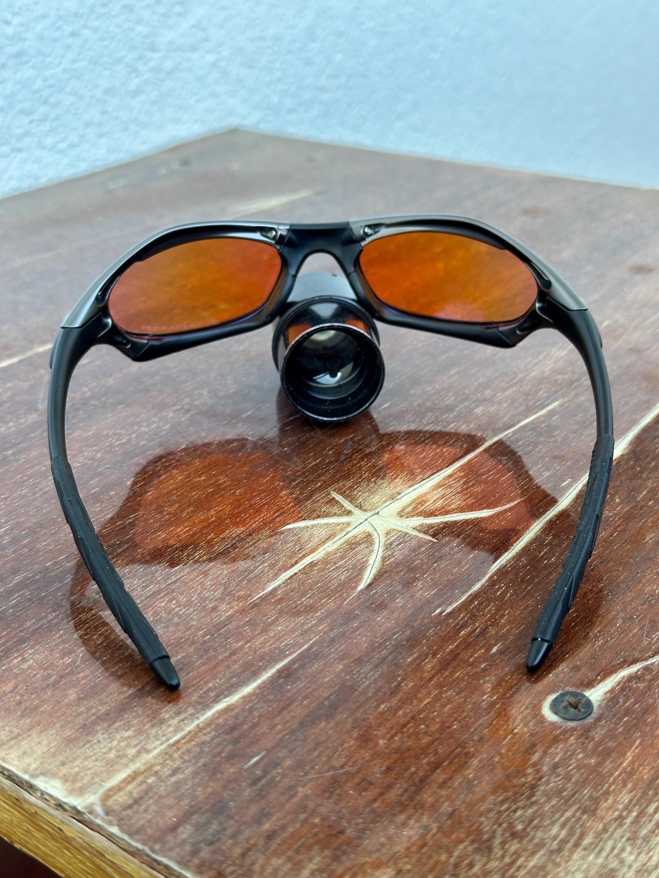 90's Oakley Splice Vintage Rainbow and Gray Metal Sunglasses