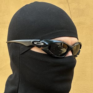 Солнцезащитные очки Oakley Plate Y2k Rare Vintage Gorpcore Polarized Sunglasses 90-х годов, черные, красные, винтажные, США