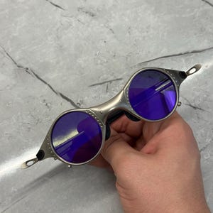 Oakley Mars Squared Juliet X Metal Plasma Iridium polariserade solglasögon Y2K Vintage 90s Rare Gorpcore USA Prizm Plate Minute Gorpcore Hunting bild 8