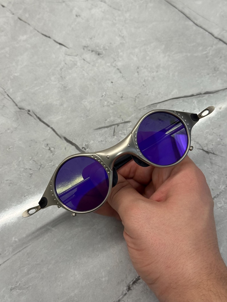 Oakley Mars Squared Juliet X Metal Plasma Iridium polariserade solglasögon Y2K Vintage 90s Rare Gorpcore USA Prizm Plate Minute Gorpcore Hunting bild 8