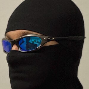 Oakley Splice-zonnebril Gespiegeld Gepolariseerd Grijs Blauw Iridium Minute Eye Jacket Vintage Y2K VS Prizm P Jagen Vissen Reizen Gorpcore afbeelding 3