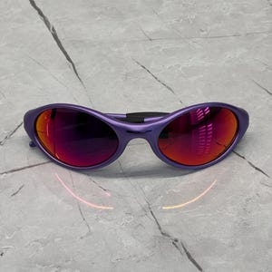 Oakley Golf Eye Jacket Minute 1.0 Lila och Svarta Redux Iridium Herrsolglasögon Prizm P Y2K Vintage Plate 90s Polariserade bild 11
