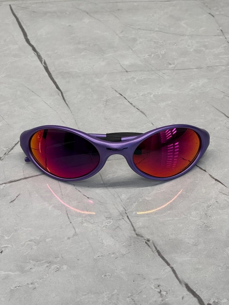 Oakley Golf Eye Jacket Minute 1.0 Lila och Svarta Redux Iridium Herrsolglasögon Prizm P Y2K Vintage Plate 90s Polariserade bild 11