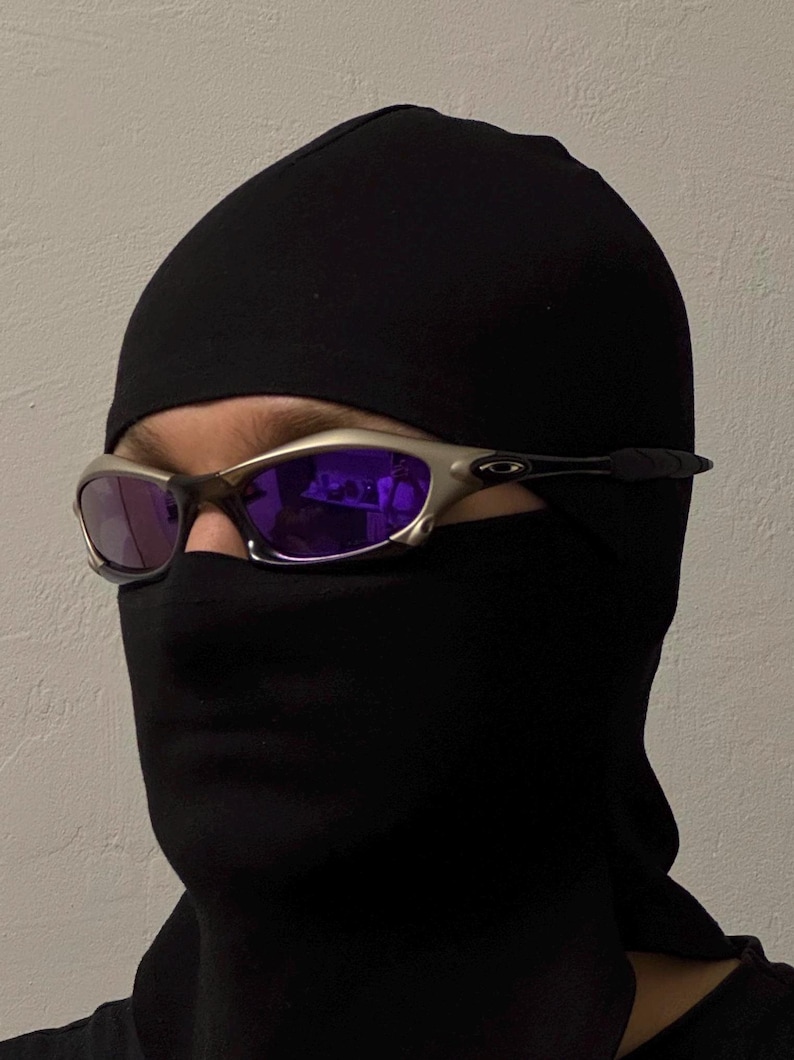 90’s Oakley Splice Vintage Gray and Purple Metal Sunglasses Gorpcore USA Y2K Polarized Iridium X Metal Juliet image 3