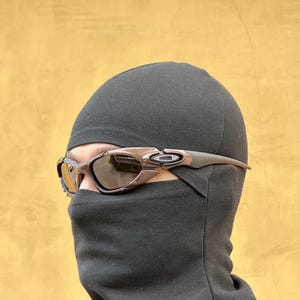 Солнцезащитные очки Oakley Plate Y2k Rare Vintage Gorpcore Polarized Sunglasses 90-х годов, черные, красные, винтажные, США