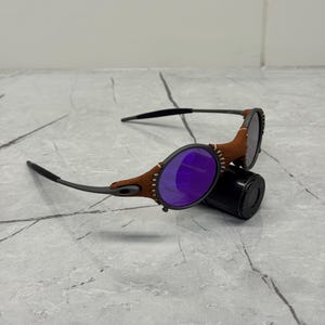Oakley Mars Läder Michael Jordon Juliet X Metal Plasma Iridium Polariserade Solglasögon Y2K Vintage 90s Sällsynta Gorpcore USA Prizm Plate Romeo bild 7