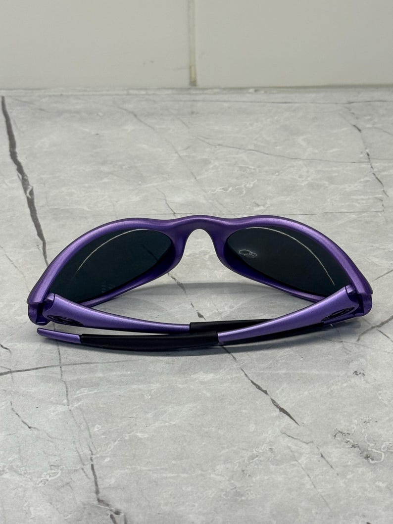 Oakley Golf Eye Jacket Minute 1.0 Lila och Svarta Redux Iridium Herrsolglasögon Prizm P Y2K Vintage Plate 90s Polariserade bild 12
