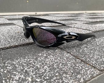 90's Metal Black and Purple Oakley Plate Y2k Rare Vintage