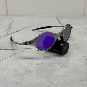 Oakley Mars Squared Juliet X Metal Plasma Iridium polariserade solglasögon Y2K Vintage 90s Rare Gorpcore USA Prizm Plate Minute Gorpcore Hunting bild 7