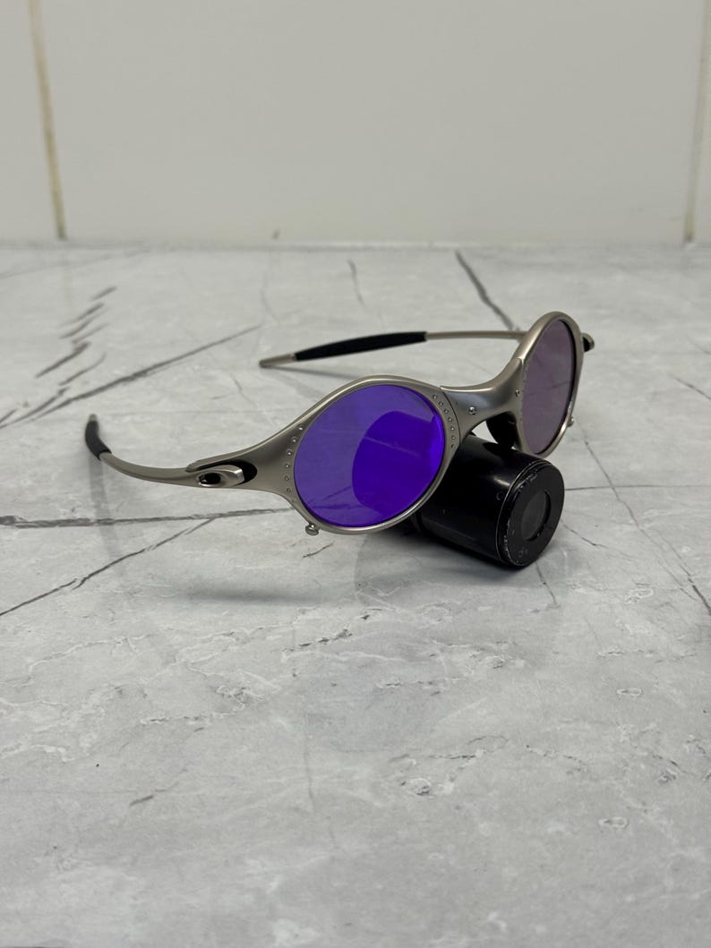 Oakley Mars Squared Juliet X Metal Plasma Iridium polariserade solglasögon Y2K Vintage 90s Rare Gorpcore USA Prizm Plate Minute Gorpcore Hunting bild 7
