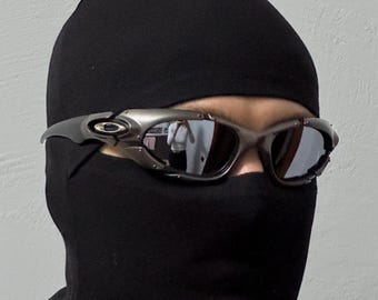 90's Silver Black Oakley Plate Splice Minute Y2k Rare Vintage