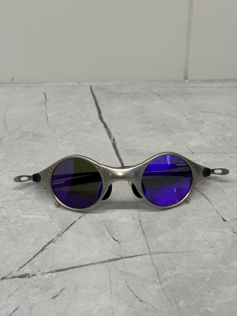 Oakley Mars Squared Juliet X Metal Plasma Iridium polariserade solglasögon Y2K Vintage 90s Rare Gorpcore USA Prizm Plate Minute Gorpcore Hunting bild 15