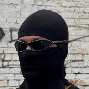 Солнцезащитные очки Oakley Splice Full Black Vintage Black Metal 90-х годов Gorpcore USA Y2K Polarized Iridium X Metal Juliet Minute 1.0