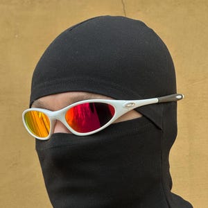Редкие белые Oakley Minute 1.0 Red Black Eye Jacket Redux Prizm Iridium Мужские солнцезащитные очки Y2K Vintage Plate 90s Polaroized