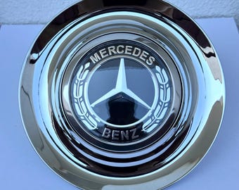 1 Pc Mercedes Benz Chrome Silver Ghost Floating Center Caps Wheel Hub Caps Spin Forigato Levitates 182 mm S C E G V Class XL AMG Maybach
