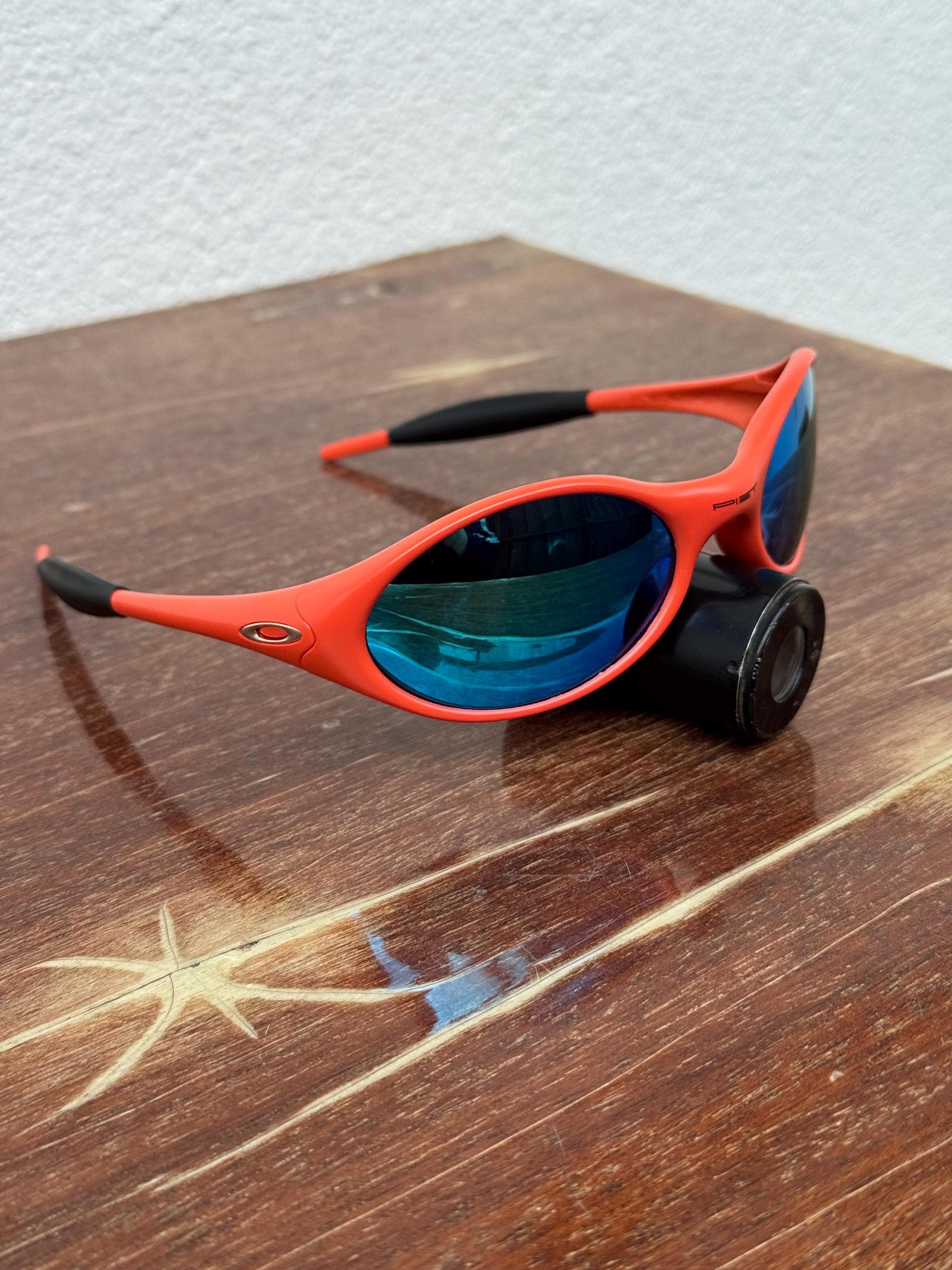 Oakley Piet Eye Jacket Minute 1.0 Red and Blue Redux Iridium Men's