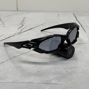 Oakley Plate Black Mirrored 90s Y2k Rare Vintage Gorpcore Polarized Sunglasses USA Eye jacket X Metal Juliet Splice Hunting image 3