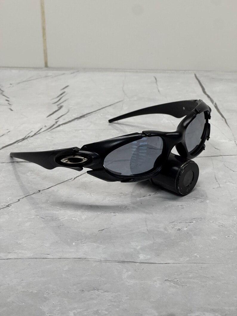 Oakley Plate Black Mirrored 90s Y2k Rare Vintage Gorpcore Polarized Sunglasses USA Eye jacket X Metal Juliet Splice Hunting image 3