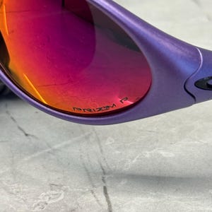 Oakley Golf Eye Jacket Minute 1.0 Lila och Svarta Redux Iridium Herrsolglasögon Prizm P Y2K Vintage Plate 90s Polariserade bild 5