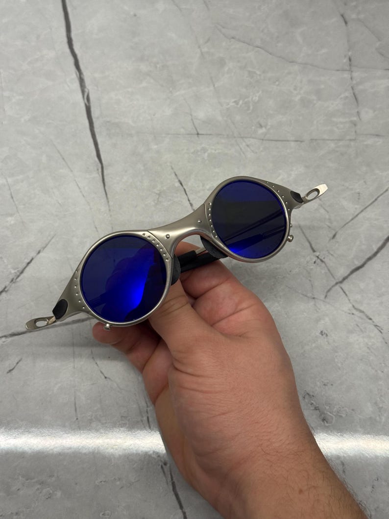 Oakley Mars Squared Juliet X Metal Plasma Iridium Polarized Sunglasses Y2K Vintage 90s Rare Gorpcore USA Prizm Plate Minute Gorpcore Hunting image 1