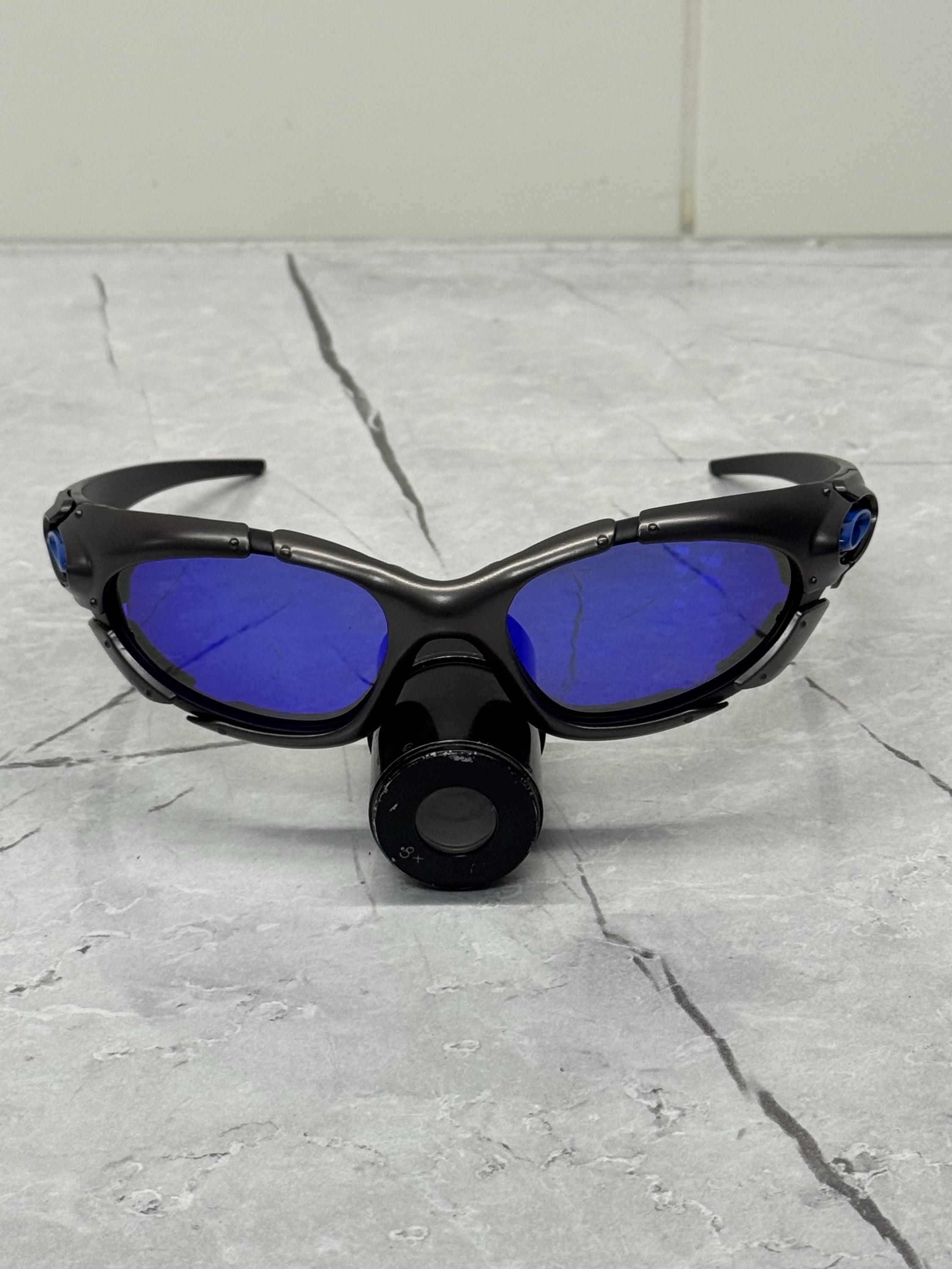 Oakley Plate Blue Black 90s Y2k Rare Vintage Gorpcore Polarized