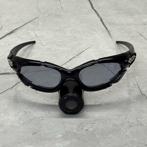 Oakley Plate Black Mirrored 90s Y2k Rare Vintage Gorpcore Polarized Sunglasses USA Eye jacket X Metal Juliet Splice Hunting image 2