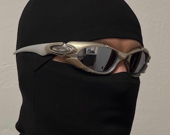 Солнцезащитные очки Oakley Plate Y2k Rare Vintage Gorpcore Polarized Sunglasses 90-х годов, редкие винтажные, серебристо-серые, США