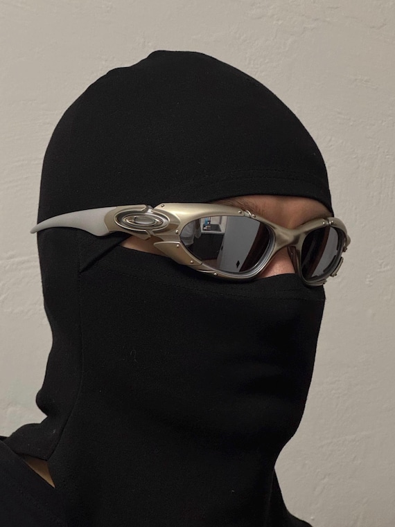 【美品】オークリー oakley ミニット 00p y2k polarized 90's Silver Oakley Plate Splice Minute Y2k Rare Vintage Gorpcore