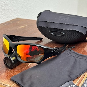 Oakley Pit Boss 2 Ferarri Frame Matte Black Red lense polarized prizm p x metal iridium 90s Plate Splice
